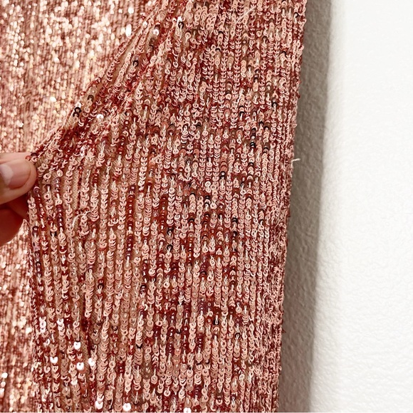 NEW AKRIS Silk Sequined Gown Front Slit Special Occasion Dress Size 2 Glam - Picture 10 of 12